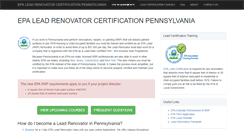 Desktop Screenshot of leadcertificationpa.com